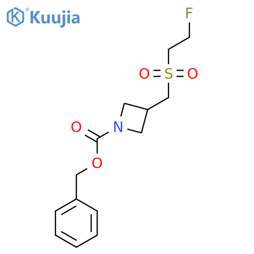 benzyl 3-(2-fluoroethanesulfonyl)methylazetidine-1-carboxylate structure