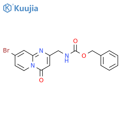 benzyl N-({8-bromo-4-oxo-4H-pyrido[1,2-a]pyrimidin-2-yl}methyl)carbamate structure