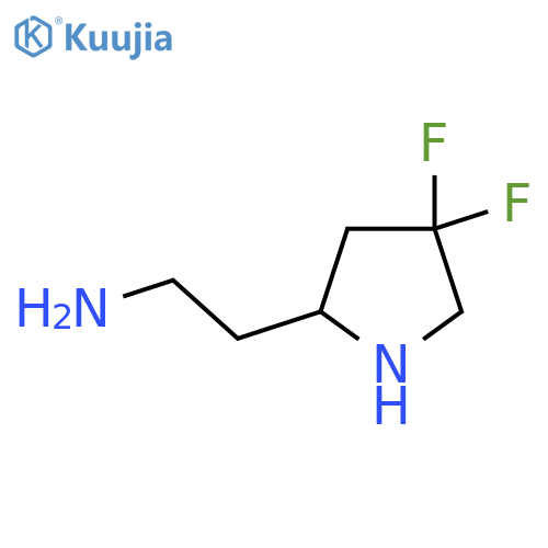 2-(4,4-Difluoropyrrolidin-2-yl)ethan-1-amine structure