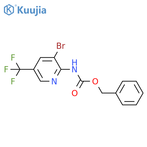 benzyl N-3-bromo-5-(trifluoromethyl)pyridin-2-ylcarbamate structure