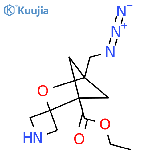 ethyl 4'-(azidomethyl)-3'-oxaspiroazetidine-3,2'-bicyclo2.1.1hexane-1'-carboxylate structure