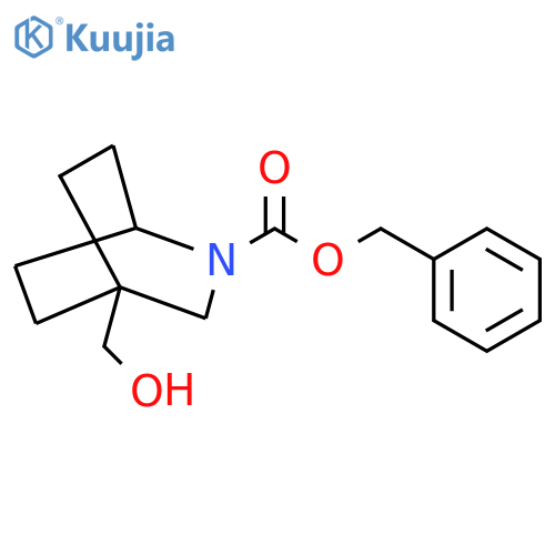 Benzyl 4-(hydroxymethyl)-2-azabicyclo[2.2.2]octane-2-carboxylate structure