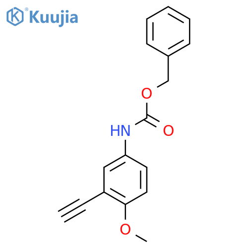 benzyl N-(3-ethynyl-4-methoxyphenyl)carbamate structure