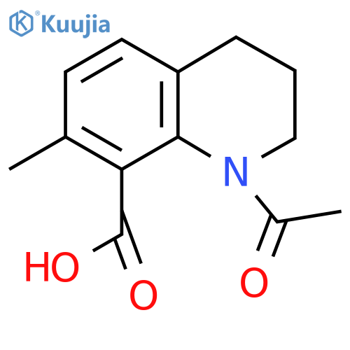 1-Acetyl-7-methyl-1,2,3,4-tetrahydroquinoline-8-carboxylic acid structure