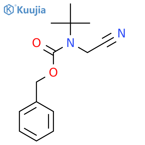 benzyl N-tert-butyl-N-(cyanomethyl)carbamate structure