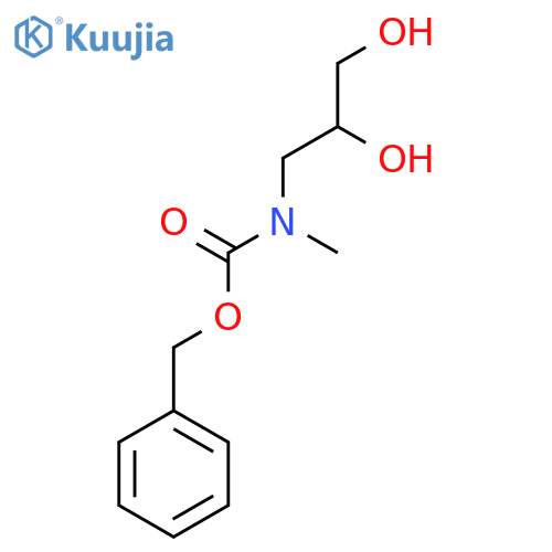 benzyl N-(2,3-dihydroxypropyl)-N-methylcarbamate structure