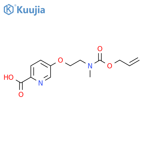 5-(2-{Methyl[(prop-2-en-1-yloxy)carbonyl]amino}ethoxy)pyridine-2-carboxylic acid structure