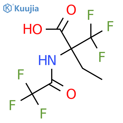 2-(Trifluoroacetamido)-2-(trifluoromethyl)butanoic acid structure