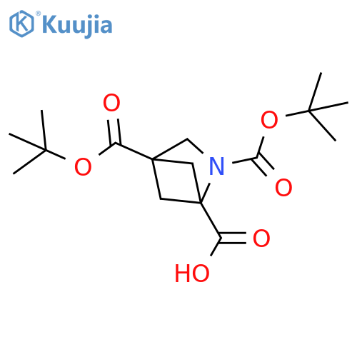 2,4-bis(tert-butoxy)carbonyl-2-azabicyclo2.1.1hexane-1-carboxylic acid structure
