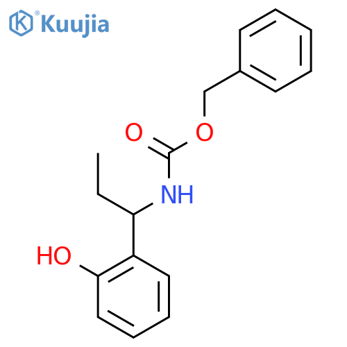 benzyl N-1-(2-hydroxyphenyl)propylcarbamate structure