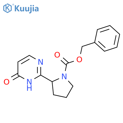 Benzyl 2-(4-hydroxypyrimidin-2-yl)pyrrolidine-1-carboxylate structure
