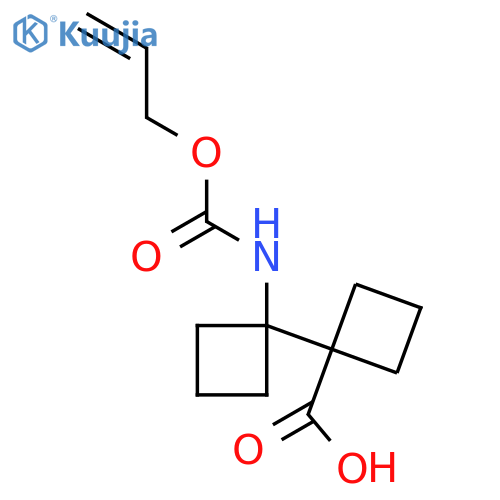 1'-{(prop-2-en-1-yloxy)carbonylamino}-1,1'-bi(cyclobutane)-1-carboxylic acid structure