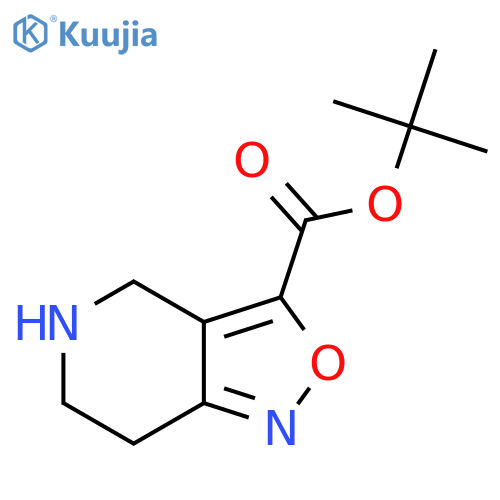 tert-butyl 4H,5H,6H,7H-1,2oxazolo4,3-cpyridine-3-carboxylate structure