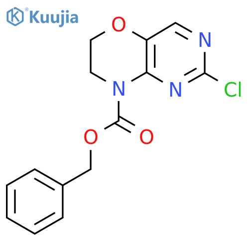 benzyl 2-chloro-6H,7H,8H-pyrimido5,4-b1,4oxazine-8-carboxylate structure