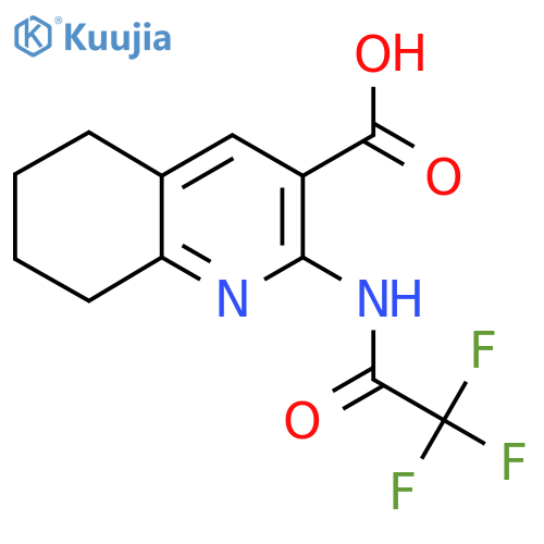 2-(2,2,2-Trifluoroacetamido)-5,6,7,8-tetrahydroquinoline-3-carboxylic acid structure