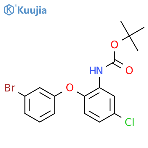 tert-butyl N-2-(3-bromophenoxy)-5-chlorophenylcarbamate structure