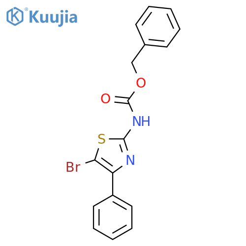 benzyl N-(5-bromo-4-phenyl-1,3-thiazol-2-yl)carbamate structure