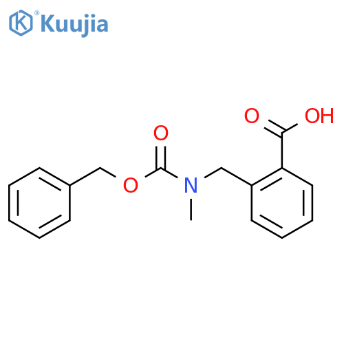 2-({(benzyloxy)carbonyl(methyl)amino}methyl)benzoic acid structure