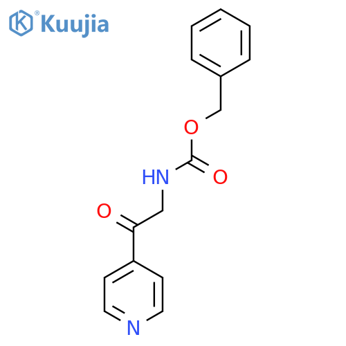 benzyl N-[2-oxo-2-(pyridin-4-yl)ethyl]carbamate structure