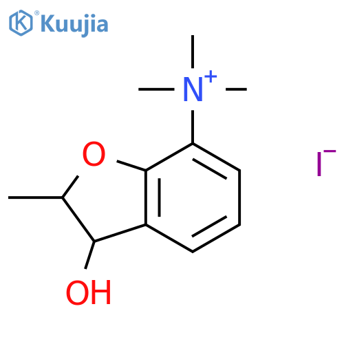 Ammonium,(2,3-dihydro-3-hydroxy-2-methyl-7-benzofuranyl)trimethyl-, iodide, cis- (8CI) structure