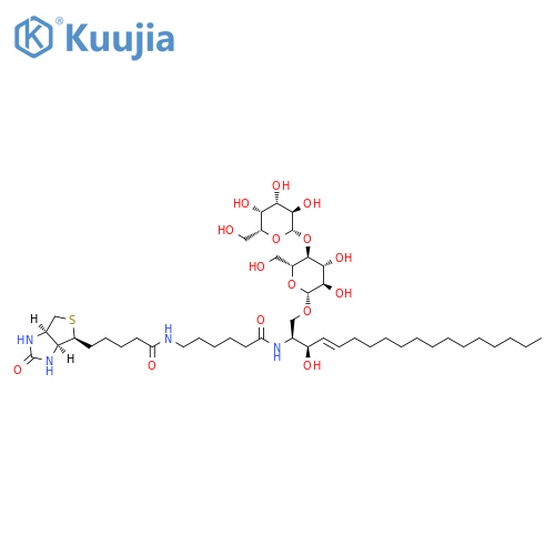 N-Hexanoyl-biotin-lactosylceramide structure