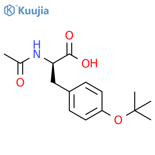 (2R)-3-4-(tert-butoxy)phenyl-2-acetamidopropanoic acid structure