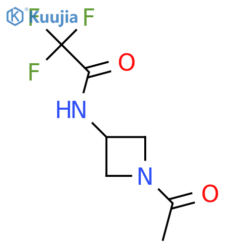 N-(1-acetylazetidin-3-yl)-2,2,2-trifluoroacetamide structure
