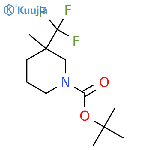 Tert-butyl 3-methyl-3-(trifluoromethyl)piperidine-1-carboxylate structure