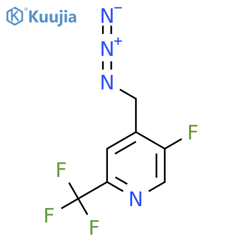4-(Azidomethyl)-5-fluoro-2-(trifluoromethyl)pyridine structure