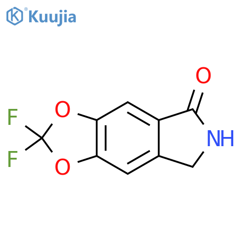 2,2-difluoro-2H,5H,6H,7H-1,3dioxolo4,5-fisoindol-5-one structure