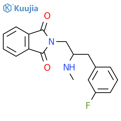 2-3-(3-fluorophenyl)-2-(methylamino)propyl-2,3-dihydro-1H-isoindole-1,3-dione structure