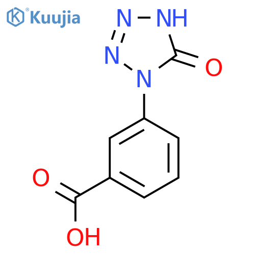 3-(5-oxo-4,5-dihydro-1H-1,2,3,4-tetrazol-1-yl)benzoic acid structure