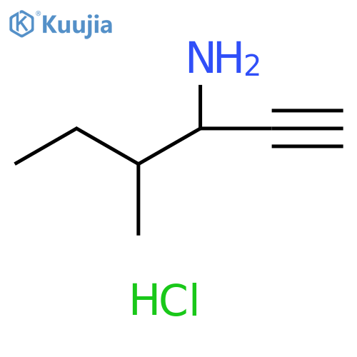 4-Methylhex-1-yn-3-amine hydrochloride structure