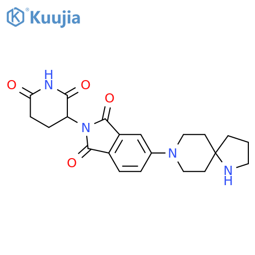 5-{1,8-diazaspiro4.5decan-8-yl}-2-(2,6-dioxopiperidin-3-yl)-2,3-dihydro-1H-isoindole-1,3-dione structure
