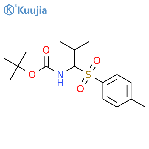Carbamic acid, [2-methyl-1-[(4-methylphenyl)sulfonyl]propyl]-,1,1-dimethylethyl ester structure