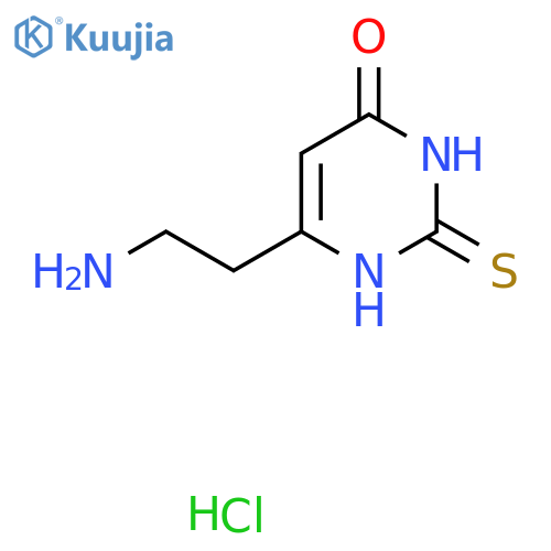 6-(2-Aminoethyl)-2-mercaptopyrimidin-4-ol hydrochloride structure