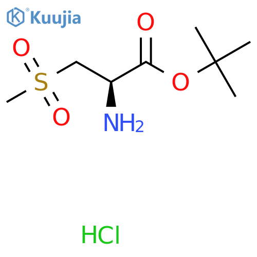 tert-butyl (2R)-2-amino-3-methanesulfonylpropanoate hydrochloride structure