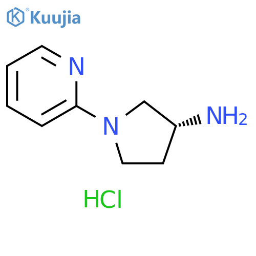 3-Pyrrolidinamine, 1-(2-pyridinyl)-, hydrochloride (1:2), (3R)- structure