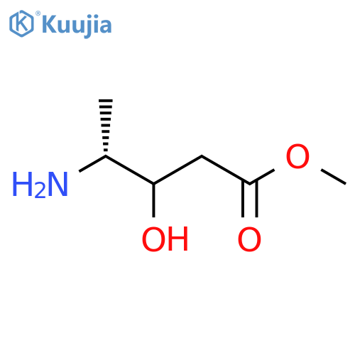 methyl (4R)-4-amino-3-hydroxypentanoate structure
