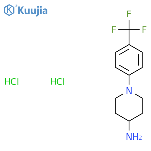 1-[4-(Trifluoromethyl)phenyl]piperidin-4-amine dihydrochloride structure