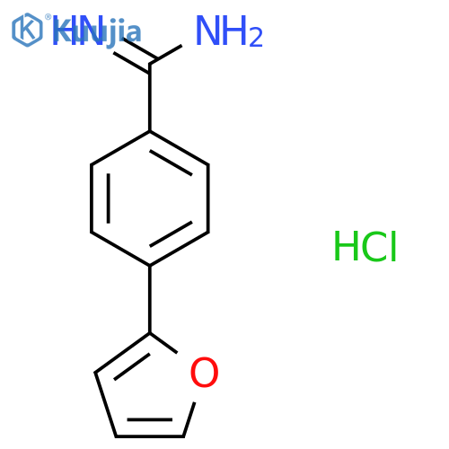 4-(Furan-2-yl)benzimidamide hydrochloride structure