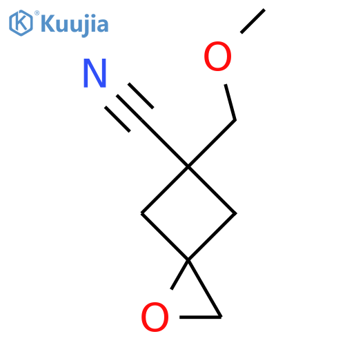 5-(Methoxymethyl)-1-oxaspiro[2.3]hexane-5-carbonitrile structure