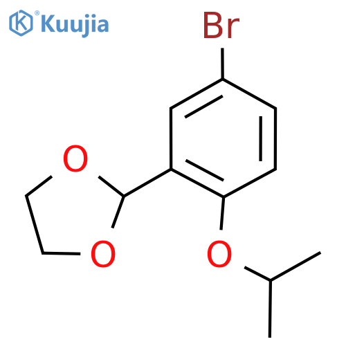 2-(5-bromo-2-isopropoxyphenyl)-1,3-dioxolane structure
