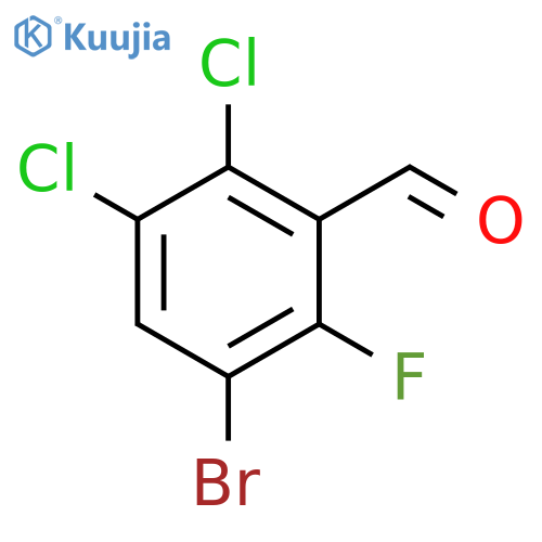 3-Bromo-5,6-dichloro-2-fluorobenzaldehyde structure