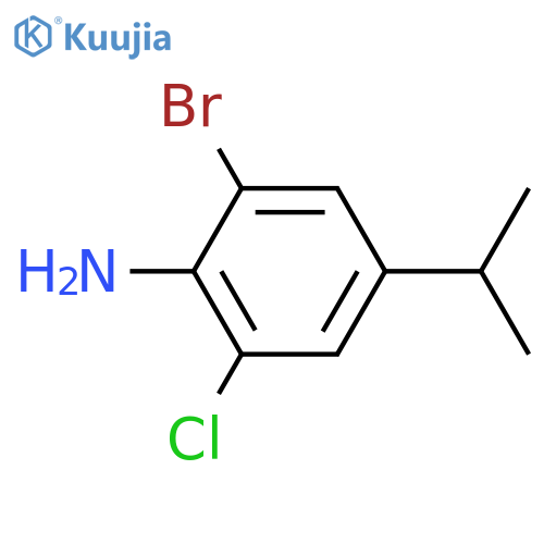 2-bromo-6-chloro-4-isopropylaniline structure
