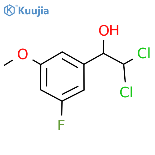 2,2-Dichloro-1-(3-fluoro-5-methoxyphenyl)ethanol structure