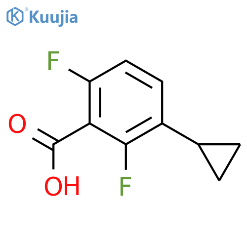 3-Cyclopropyl-2,6-difluorobenzoic acid structure