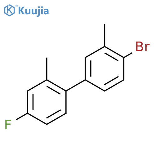 4'-Bromo-4-fluoro-2,3'-dimethyl-1,1'-biphenyl structure
