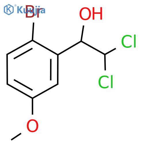 1-(2-Bromo-5-methoxyphenyl)-2,2-dichloroethanol structure
