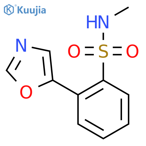N-Methyl-2-oxazol-5-yl-benzenesulfonamide structure